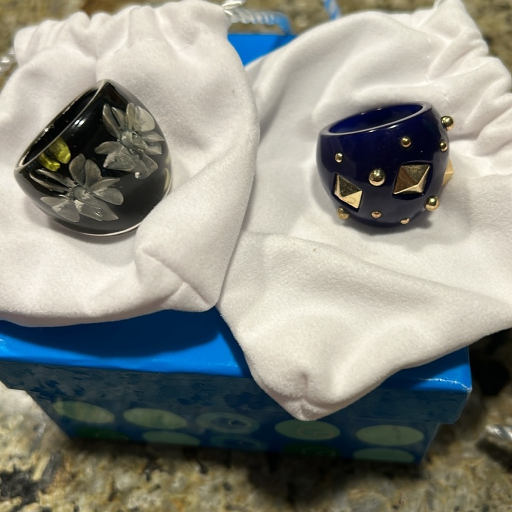Set of Two Acrylic Rings